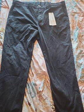 NWT Calvin Klein Infinite Flex Chino Slim Fit Black Dress Pants with Sz 38x40